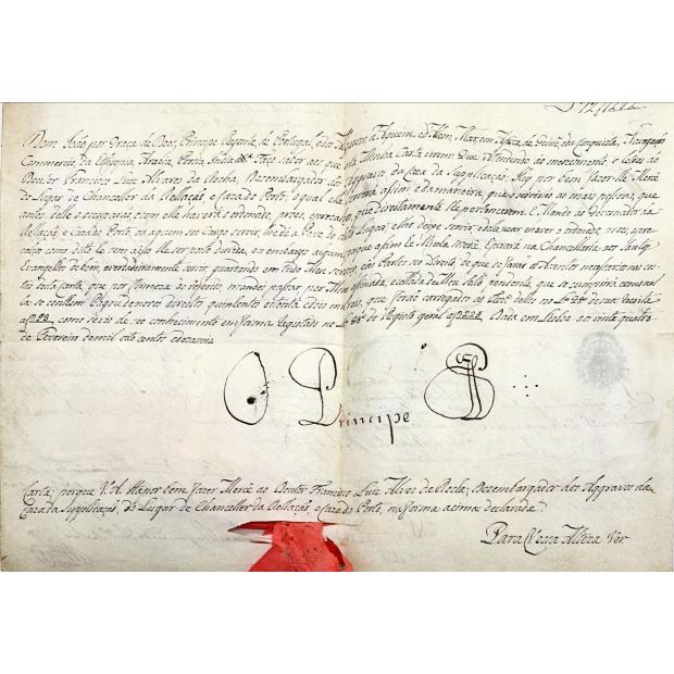 MANUSCRITO. JOÃO VI. CARTA DE MERCÊ. 1816.