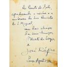 RÉGIO E ALBERTO DE SERPA, José. - POESIA DE AMOR. Antologia Portuguesa. Selecção e prefácio de... Ilustrações de Paulo. (assinado e com poemas originais dos autores).