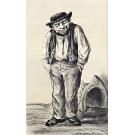 SOUSA, Alberto de. - ALFACINHAS. Os lisboetas do passado e do presente. Este livro é uma ideia de Alberto de Souza e as suas ilustrações o testamento de Arte que o mestre legou a Lisboa.