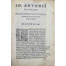 VIPERANO, J. Antonio. - DE OBTENTA PORTUGALIA A REGE CATHOLICO PHILIPPO. HISTORIA.