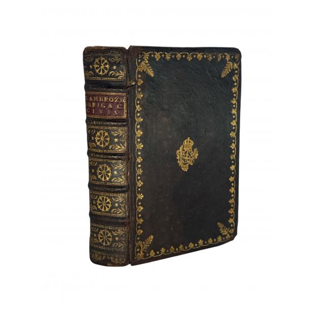 AMBRÓSIO. Santo. - OS TRÊS LIVROS DAS OBRIGAÇOENS CHRISTANS, E CIVIS do grande padre da igreja santo Ambrozio Bispo de Milão. Traduzidos por ordem de Sua magestade para o uzo do Collegio Real de Nobres por Jozé Caietano de Mesquita. 