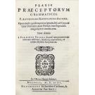 CLENARDUS, Nicolaus. - INSTITVTIONES AC MEDITATIONES IN GRAECAM LINGVAM Nicolao Clenardo avctore. cvm Praxi P. Antesignani Rapistagnensis.