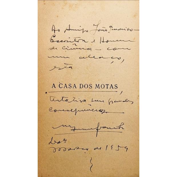 FERREIRA, Manuel. - A CASA DOS MOTAS. Romance. Ilustrações originais em linóleo de Ferreira da Silva, Fº.  (assinado)