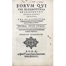 FOLCO, Giulio. - EORVM QVI VEL ELEEMOSYNAS EROGAVERVNT ADMIRABILES FRYCTVS...