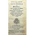 LIVRO PARA ASSISTIR AO SANTO SACRIFICIO DA MISSA...