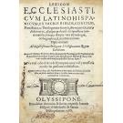 XIMENEZ ARIAS, Fr. Diogo. - LEXICON ECLESIASTICVM LATINO HISPANICVM, EX SACRIS BIBLIIS, CONCILLIS, Pontificum. 