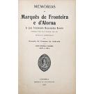 ALORNA, Marquês de Fronteira e de. - MEMÓRIAS DO... D. José Trazimundo Mascarenhas Barreto ditadas por ele próprio em 1861. Revistas e coordenadas por Ernesto de Campos de Andrade. Parte Primeira e Segunda (1802 a 1824) (ao Vol. VII-VIII e Apêndice). 
