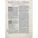 AQUINO, São Tomás de. - S. THOMAE AQVINATIS SVMMA TITIVS THEOLOGIAE. in qva qvicq vid in vniversis bibliis continetvr obscvri, quicquid in veterum Patrü(ab ipso nascentis Ecclesiae initio) monumentis, est doctrinae. 