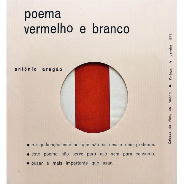 ARAGÃO, António. - POEMA VERMELHO E BRANCO. 