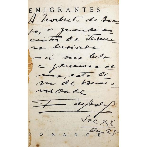 CASTRO, Ferreira de. - EMIGRANTES. Romance. (assinado)