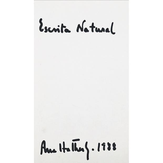 HATHERLY, Ana. - ESCRITA NATURAL. 1988. 