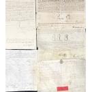 Manuscrito. JOSÉ DE QUEIRÓZ E BOTELHO DE ALMEIDA E VASCONCELLOS. Conjunto de documentos régios deste desembargador da Bahia, Rio de Janeiro, Guimarães e Lisboa.