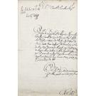 Manuscrito. JOSÉ DE QUEIRÓZ E BOTELHO DE ALMEIDA E VASCONCELLOS. Conjunto de documentos régios deste desembargador da Bahia, Rio de Janeiro, Guimarães e Lisboa.
