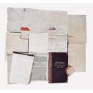 Manuscrito. JOSÉ DE QUEIRÓZ E BOTELHO DE ALMEIDA E VASCONCELLOS. Conjunto de documentos régios deste desembargador da Bahia, Rio de Janeiro, Guimarães e Lisboa.