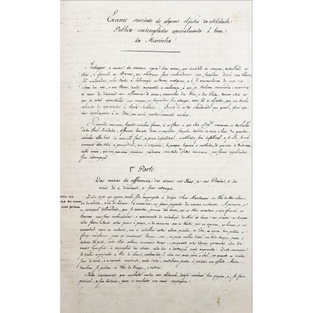 Manuscrito. MARINHA. Séc. XVIII.