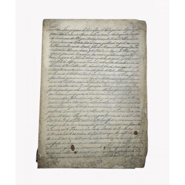 Manuscrito. D. JOSÉ. Carta de Padrão. 1770
