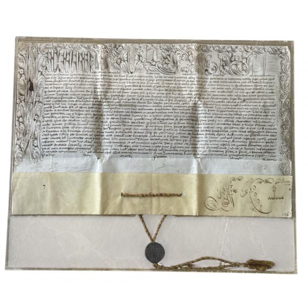 Manuscrito. BULA. PAPA ALEXANDRE VII. 1657
