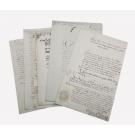 Manuscrito. DR. MIGUEL FRANZINI E SUA FAMÍLIA. 4 documentos.