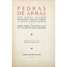 MELO (SABUGOSA), José de. - PEDRAS DE ARMAS QUE AINDA EXISTEM NALGUMAS CASAS DE LISBOA E SEUS ARREDORES. Álbum inédito organizado pelo Exmo. Sr. ...