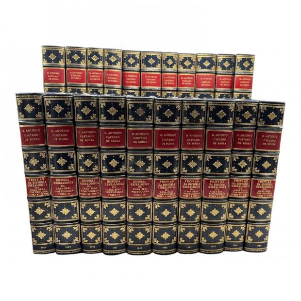 SOUSA, D. António Caetano de. - HISTÓRIA GENEALÓGICA DA CASA REAL PORTUGUESA. Vol. I (ao XXV e Índice geral). 