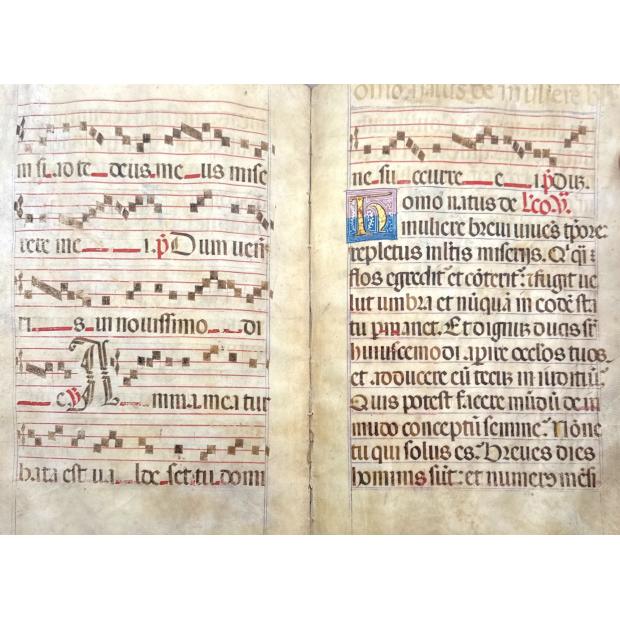 Manuscrito. CANTOCHÃO. OFÍCIO DO DEFUNTOS DO RITO ROMANO. 1452.